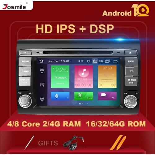 Octa Core 4G RAM 64G ROM IPS DSP Android 10 Car DVD Player For Fiat/Bravo 2007 2008 2009 2010 2011 2012 Radio GPS Carplay Wifi