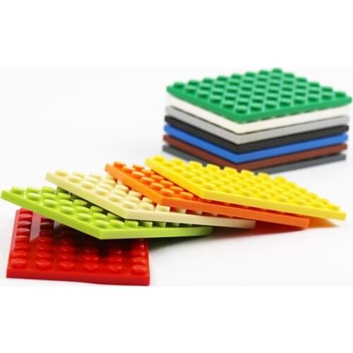 20 Pieces Double Sides Base Plate 6X8 Dots Short Plate 3036 Kids MOC Technic Building Sets Accessories Game Blocks Baseplates