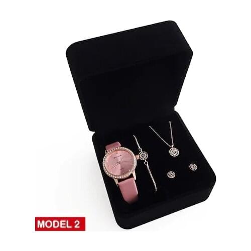 Watch Free shipping and Earing Set Special for your Love with Velvet Gift Box