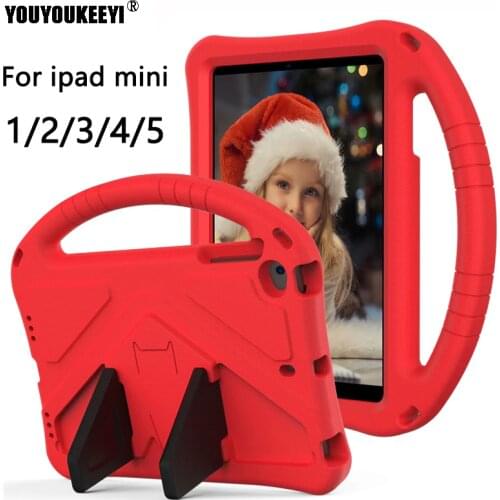 For Ipad Mini 5 Case 7.9 Inch IPad Mini 123 EVA Shockproof Tablet Stand Coque Cover For iPad A1432 A1454 A1455 A1489 A1490 A1491