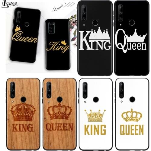 The King and Queen for Honor 30S 30i 30 View V 20 Pro 5G 20S 20E 10X 10 10i 9N 9C 9S 9X Lite Black Phone Case