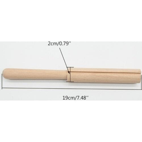 Wooden Latch Hook Crochet Yarn Cutter Tool for Tapestry Carpet Rug Making DIY U2JC