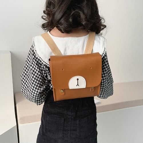 Kid Girl Boy School Bag Backpack Cartoon PU Bear Backpack Children Fashion Travel Bag Cute Backpacks For Kid