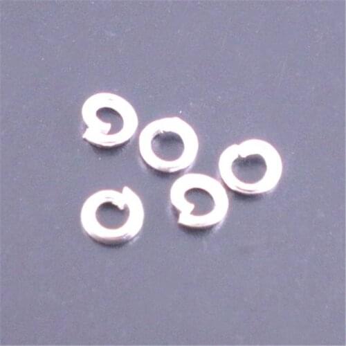 DoreenBeads 4000PCs Silver color Open Jump Ring 3mm Dia. (B01709), yiwu