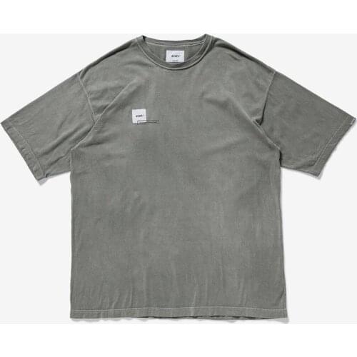 WTAPS T-shirt Harajuku t shirt For Men Women Clothing Oversized Clothes Letter tshirts Punk Streetwear Vintage Military Fashion