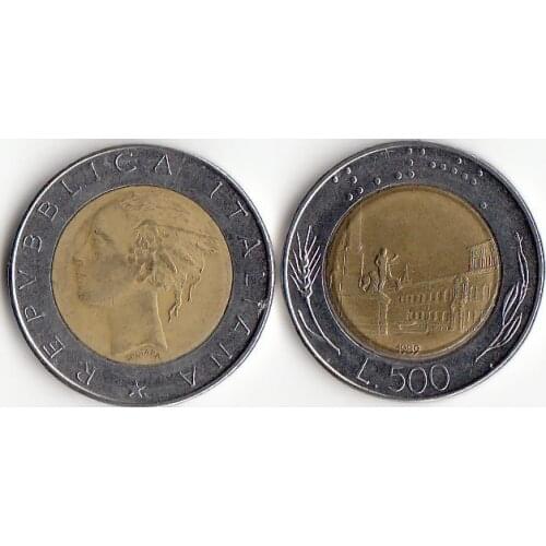 Italian 500 Lira Coins Europe New Original Coin Commemorative Edition 100% Real Rare Eu Random Year