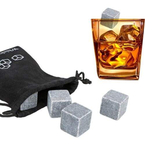 Natural Whisky Stones Rock For Wedding Party Bar Home Beer Juice Water Cooler Bar Accessories Gently Cool Ice Cube Rock 9Pcs/lot