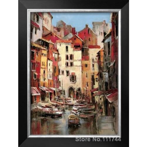 MEDITERRANEAN SEASIDE HOLIDAY Brent Heighton Paintings modern art High quality Hand painted