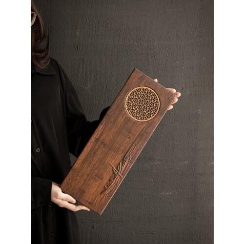 Chinese Wooden Tea Serving Tray Eco Friendly Handmade Vintage Dry Bubble Tea Tray Drain Kung Fu Tea Set Bandeja Madera Teaware