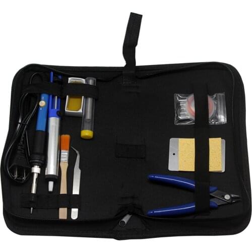AideTek 15in1 60W Thermoelectric Soldering Iron Kit Welding Tool CarryBag SPD1