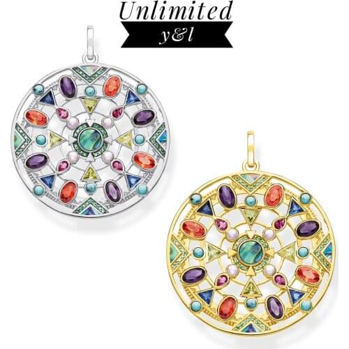 Amulet Pendant Colorful Jewelry Bohemia 925 Sterling Silver Elaborate Accessories Journey to Paradise Gift For Ts Women 2020 New