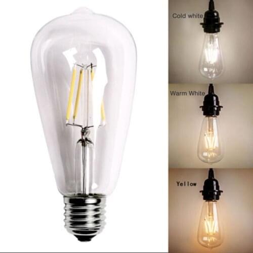 220V Retro Light Bulb E27 2W/4W/6W/8W Filament Incandescent Ampoule Bulbs Vintage Glass LED Lamp Bulbs