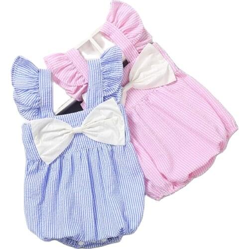Summer Baby Girls Rompers Ruffles Princess Baby Clothing Bebe Roupas Newborn Baby Clothes Infant Overalls Summer Baby Outfit