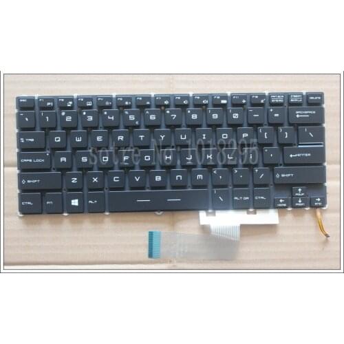 NEW US Laptop Keyboard For for MSI Steelseries GS43 GS40 GS40-6QE81FD GS43VR Keyboard Backlit