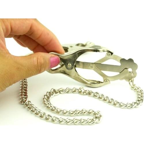 Petals Novelty Nipple Clamps Intimate Sex Toys For Couples Silver Sexy Adult Fetish Sex Products Nipple Erotic Toys