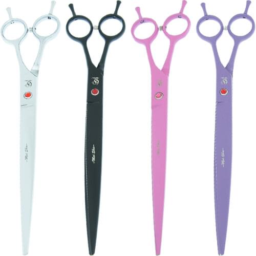 9.0" 24CM Pets Trimming Scissors Japan Steel 440C Big Dogs Cutting Shears Animals Curved Scissors Pets Grooming Tijeras B0062A