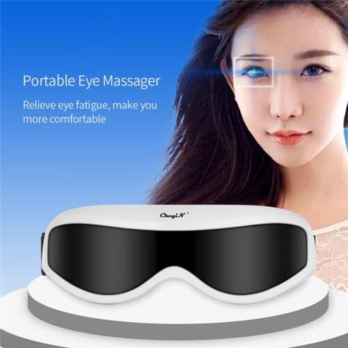 9 Massage Modes Portable Vibration Eye Massager Magnetic Shiatsu Therapy Temple Massage Equipment Fatigue Relieve Dark Circles
