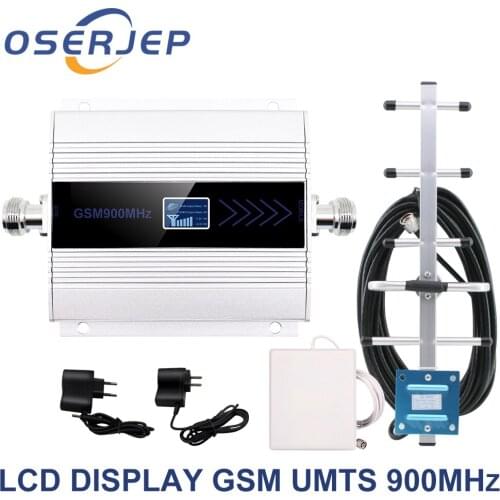 Led Display GSM 900 Mhz Repeater Celular MOBILE PHONE Signal Repeater 900MHz GSM Amplifier + Yagi /panel Antenna