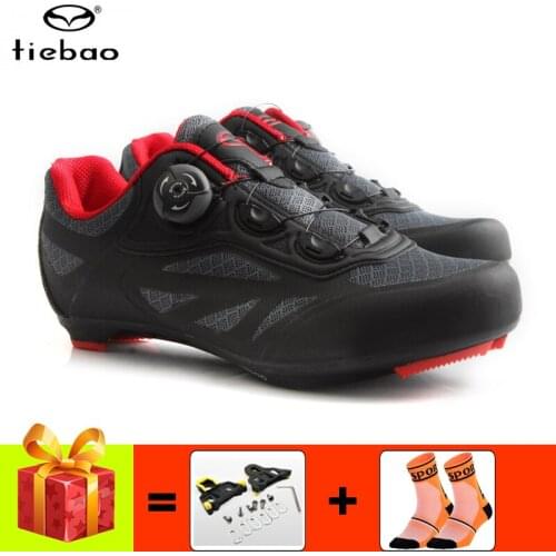 TIEBAO Sapatilha Ciclismo road bike shoes men women self-locking SPD-SL nylon sole breathable outdoor riding bicycle sneakers