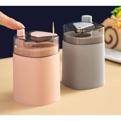 Pop-up Cotton Bud Swabs Toothpick Holder Dispenser Case Q-tips Holder Storage Organizer Box Home Hotel Decoration