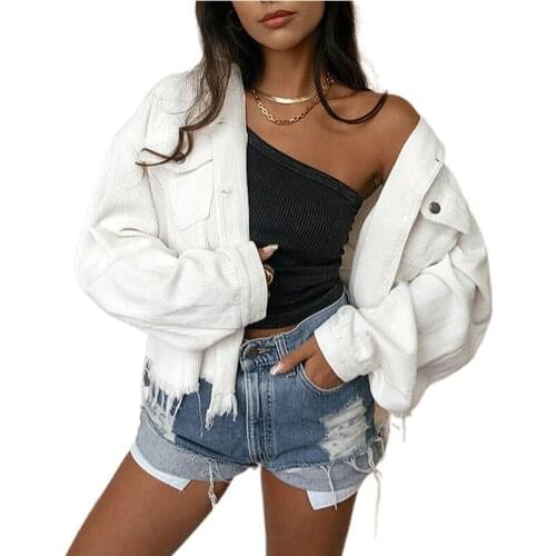 WIRELESS AGE Women's White Jackets