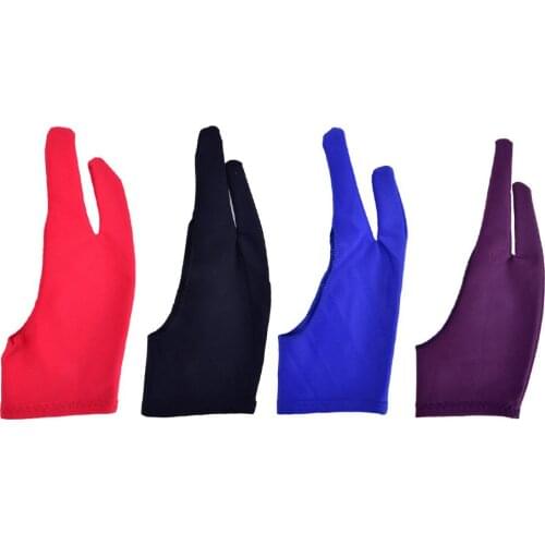 1pc Two Finger Anti-fouling Glove For Artist Drawing & Pen Graphic Tablet Pad