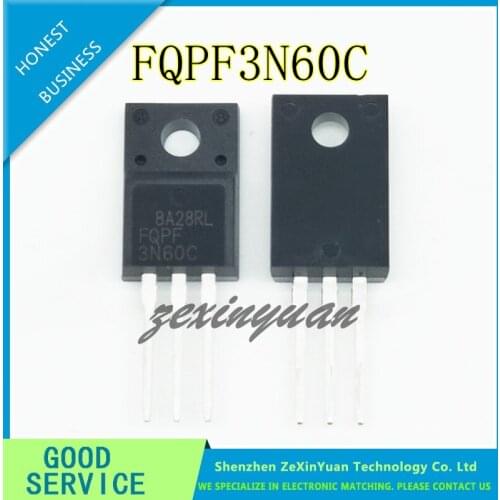 10PCS/LOT FQPF3N60C FQPF3N60 3N60 TO-220F NEW