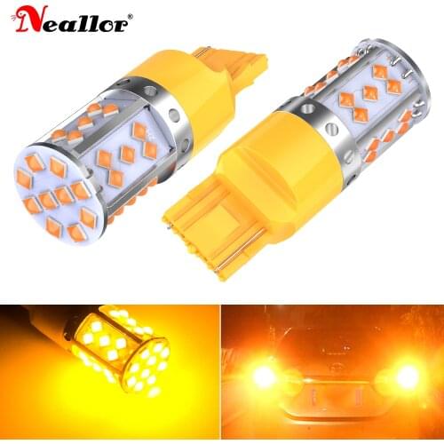 2x Signal Lamp T20 LED Bulb 7440 WY21W W21W Led Canbus Turn Signal Reverse Light Py21w LED W21/5W 3030SMD Brake Lights 12V P21W