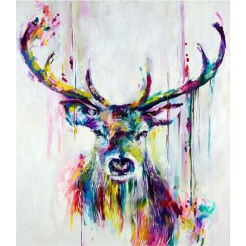 DIY Diamond Embroidery Deer Full Square Rhinestones Pattern Home Decoration Crafts and Arts 5D Diamond Painting Cross Stitch Kit