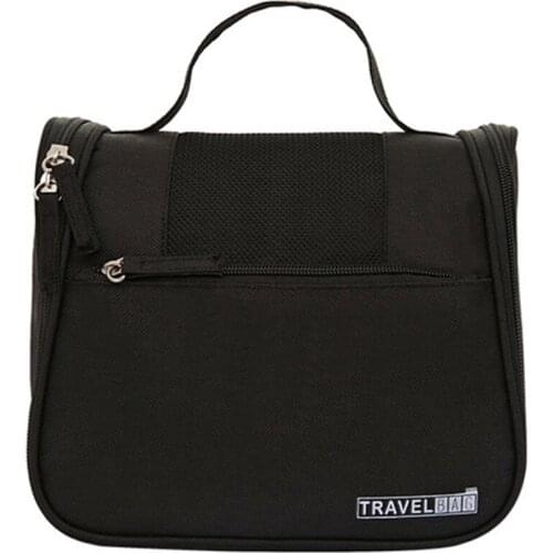 Black Vanity Women Men Toilet Toiletry Kit Cosmetic Makeup Make Up Bag Case for Travel Organizer Pouch