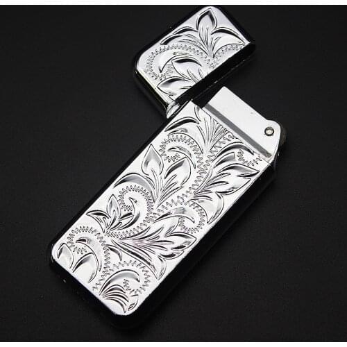 Tang Cao Small Grinding Lighter Cigarette Lighter Metal Smooth Grinding Wheel Gift for Man No Gas