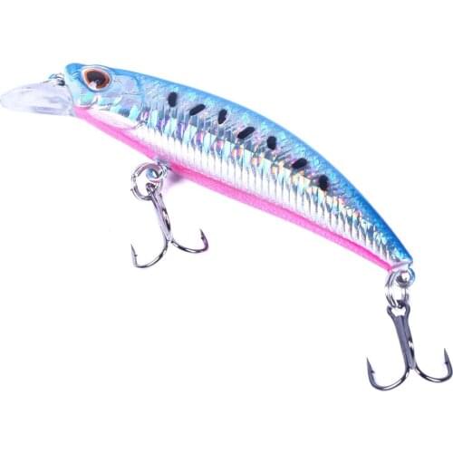 New Product 6.8m 6.5g Minnow lure Long shot Hard Professional Seawater 3D eyes Sinking Fishing Lure