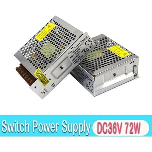 Single Output DC36V 72W Switching Power Supply 110V 220V AC-DC 36V SMPS For LED Strip Light Display CCTV Advertisement Stepper