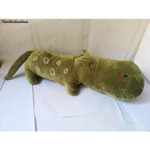About 60cm prone green hippo plush toy soft doll throw pillow Christmas gift h2313
