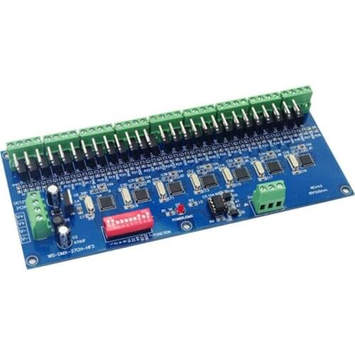 Wholesale 1 pcs 27 channel HF3 27 channel dmx512 decoder controller for led strip