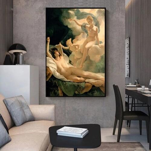 Famous Mission Angel Canvas Poster Nude Decoration Picture David Classic Body Oil Painting Room Living Room Home Decoration
