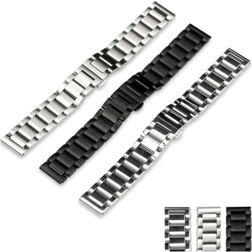 ALLBAI 20/22mm watchband for diver watch stainless steel strap sturdy band replaceable and removable wristband