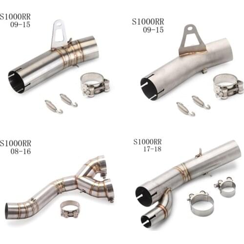 For BMW S1000RR S1000XR S1000 RR XR 2008 2018 Exhaust Middle Pipe Muffler Pipe Exhaust Adapter Connector Motorcycle Accessories