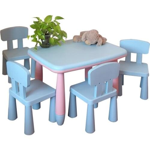 A+Tables And Chairs The Kindergarten Children Desk And Chair Baby Learning Table Table, Plastic Table Game Toy Suit