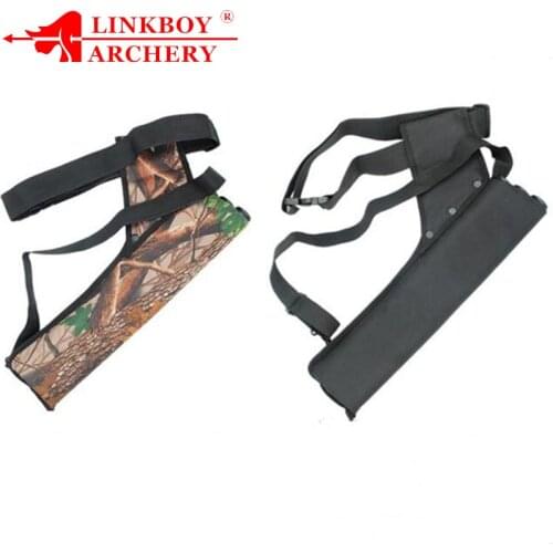 Linkboy Archery Arrow Bag 49*14 cm Arrow Quiver 3 Tubes Single Shoulder for Bow and Arrow Hunting Shooting Accessories