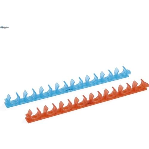 SONGZHI PVC red and blue line pipe fittings row type pipe clamp 16 20 25 32 mm threading pipe flame retardant line pipe clamp