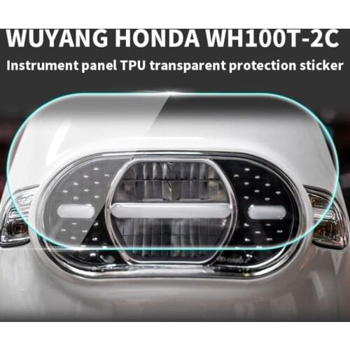 Motorcycle Headlamp Protective Film Modification Display Transparent Hd Special for Wuyang Honda Wh100t-2c