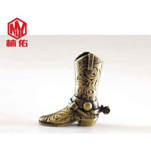 1PC EDC Paracord Beads High Boots Retro Brass Copper Oxide Umbrella Rope Cord Lanyard Pendants Knife Beads Knife Accessories