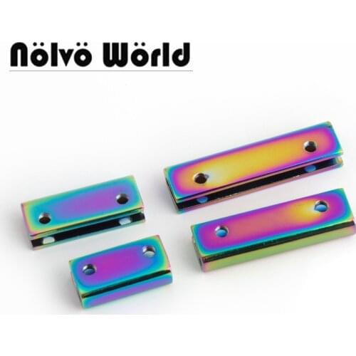 10-50pcs Rainbow 4 size 25mm 34mm 35mm 38mm Metal Edge Trim in screws for bags purse handbag sewing crafts