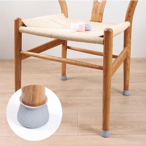 16/24pcs Table Chair Leg Silicone Cap Pad Furniture Non-slip Table Feet Cover Floor Protector Foot Protection Bottom Cover Pads