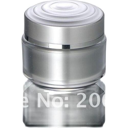 30g silver acrylic cream bottle ,cosmetic container,,cream jar,Cosmetic Jar,Cosmetic Packaging