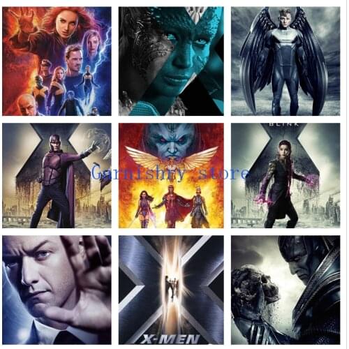 Marvel 5D DIY Diamond Painting Disney X ~men Mosaic Cross Stitch Kits Home Decoration Diamond Embroidery Full Wall Art
