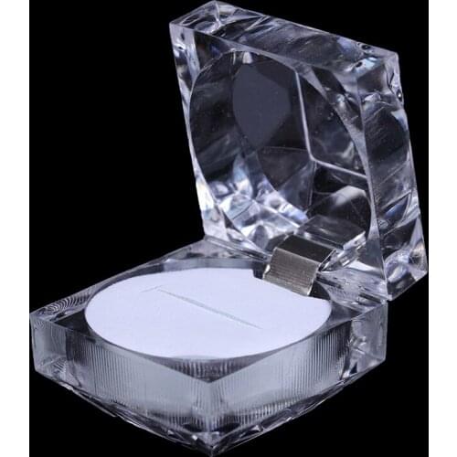 Velvet Ring Box Square Jewelry Box Valentines Day Ring Box With Detachable Lid