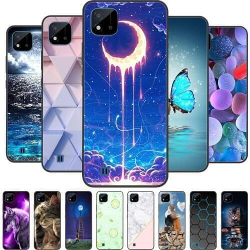 For Realme C20 Case Phone Cover Silicone Soft Back Cases for OPPO Realme C20A Case TPU Funda for RealmeC20 RMX3063 RMX3061 Coque
