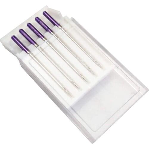 Household sewing machine parts singer brother janome Purple Tip Needles (5pcs)14# For Thick Knitted Fabrics And Elastic Fabric